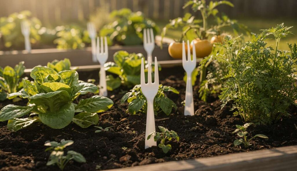 Warum Hobbygärtner Plastikgabeln in ihre Gemüsebeete stecken – und weshalb das gar nicht so verrückt ist, wie es klingt