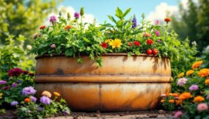 Regentonne als Hochbeet: So machst du aus Alt ein Garten-Highlight