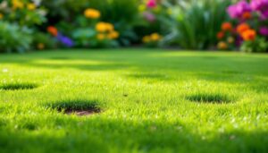 Gartenarbeit: Welches Tier hinterlässt bloß diese kleinen Löcher im Rasen?